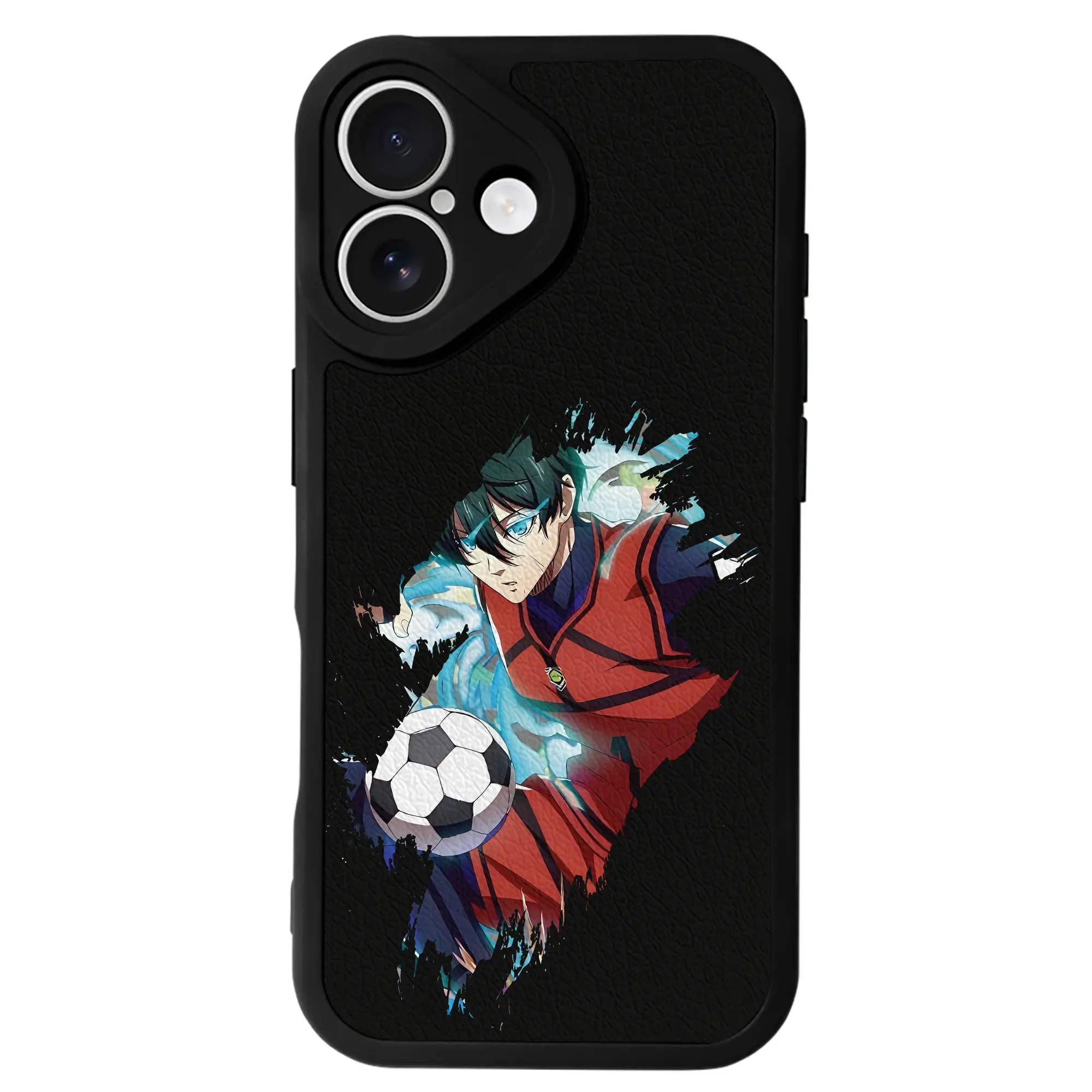 ブルーロック グッズ 糸師凛 - IPhone 16シリーズ対応 ・ シリコンスマホケース ・ レザー調 ・ 高精度フィット ・ 耐衝撃 ・ ワイヤレス充電対応 ・ 精密カット